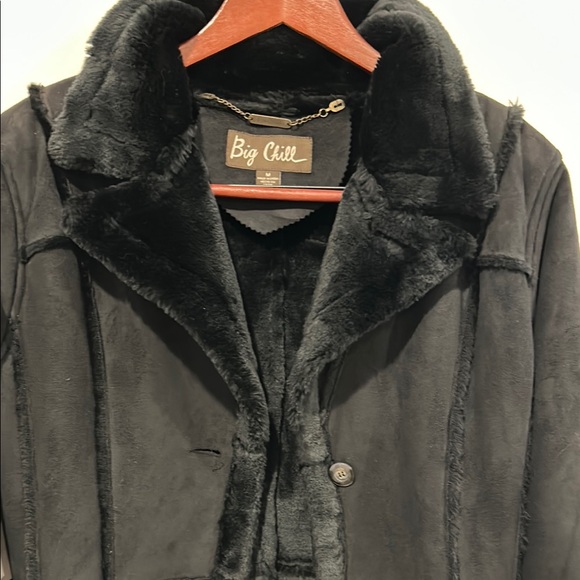 Vintage The Big Chill Elegant Black Trench Coat - Picture 3 of 12